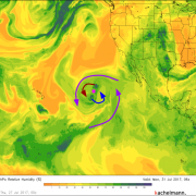 Rare Fujiwhara Interaction Forecast Over The Eastern Pacific