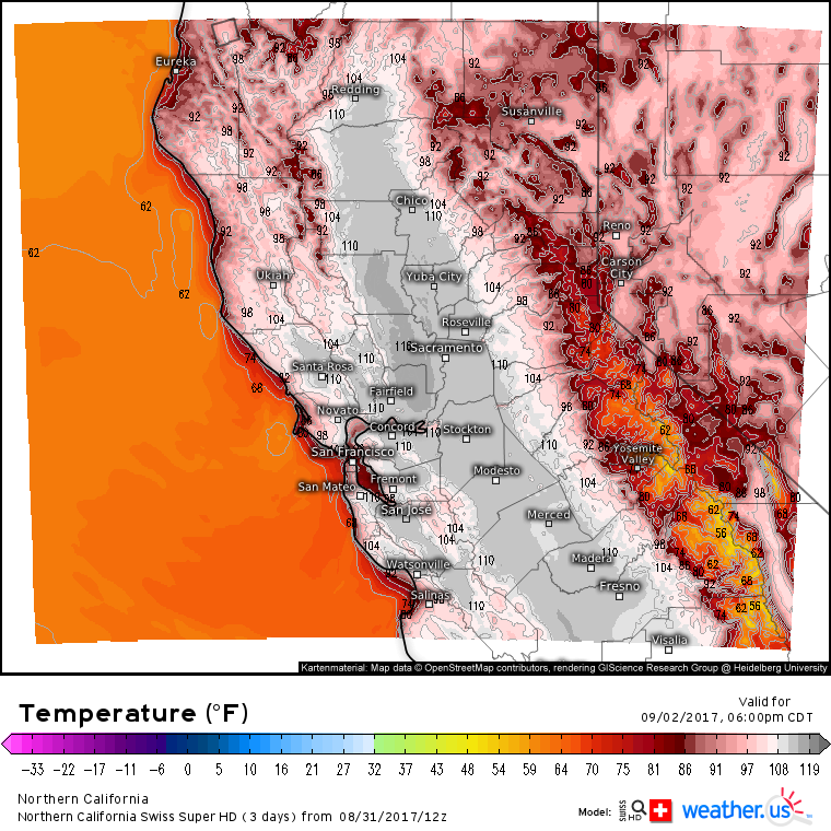 Heat To Build Along The West Coast As Irma Moves Steadily West