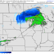 Snow Develops In The Northern Plains As Rain Departs New England