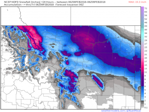 Steady Snow In Montana And Parts Of The High Plains Today