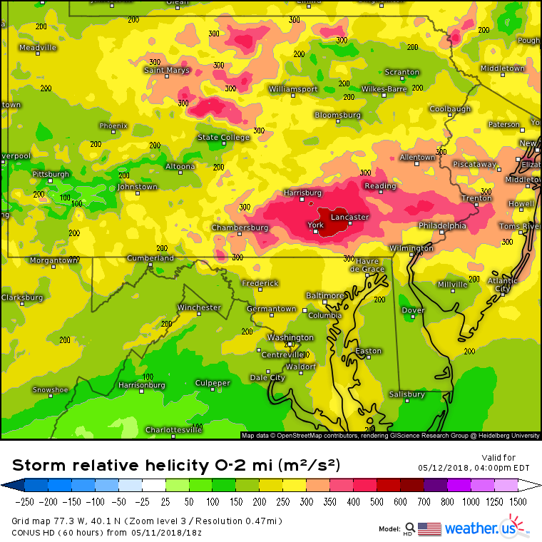 Mid Atlantic Severe Weather Forecast Discussion 5-11-18