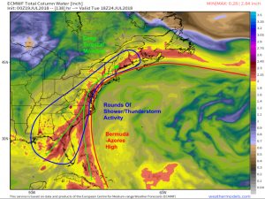 Deep Tropical Moisture To Stream Up The East Coast This Weekend