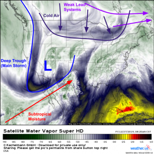 Three-Part Storm To Impact A Wide Swath Of The US In The Last Few Days Of 2019