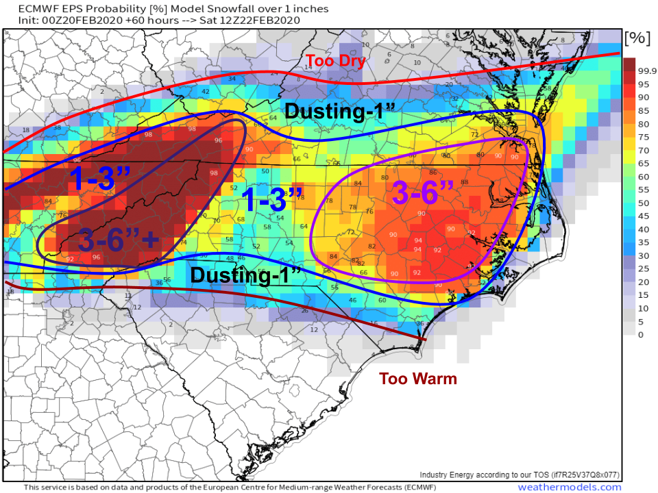 Heavy Snow Event Expected In North Carolina Today Weather.us Blog