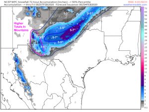 Opening Act of Multi-Stage Central/Eastern Storm To Bring Wintry Weather To Texas and Oklahoma Tomorrow