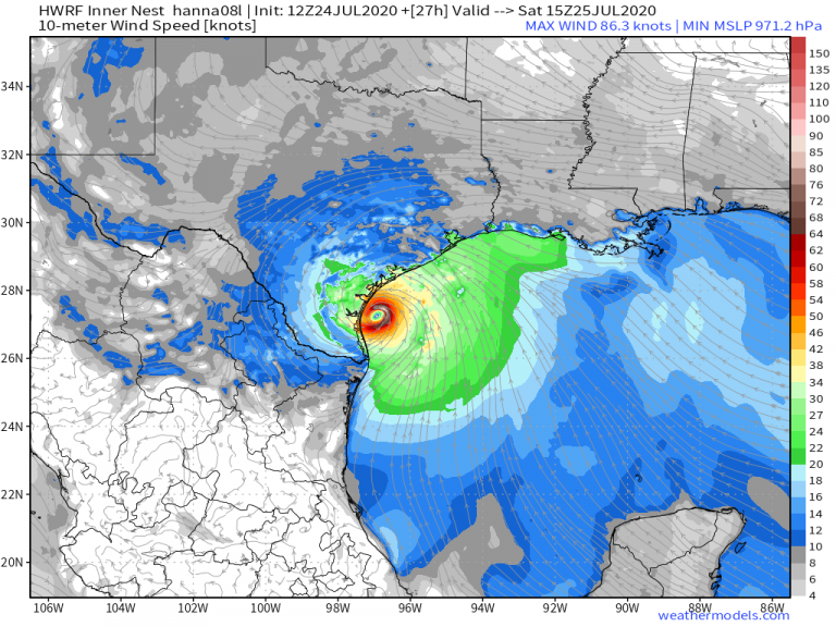 Tropical Storm Hanna Intensifying En Route To Texas, May Become A Hurricane By Tomorrow