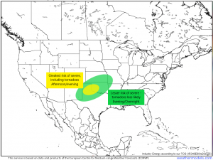 A Multi-Day Severe Threat Takes Aim at the Southern US: Day 1