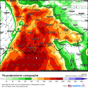 Major Southeast Tornado Event Possible Through Thursday