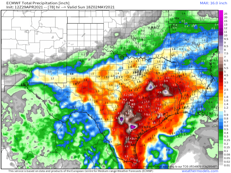 A Soggy Weekend Ahead for the Southern Plains