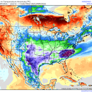 Below Average Temperatures Continue to Plague the South