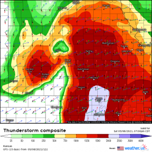 Swath of Severe Storms Likely In Central Plains