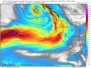 Strengthening Low Delivers A One-Two Punch of Moisture to the West Coast