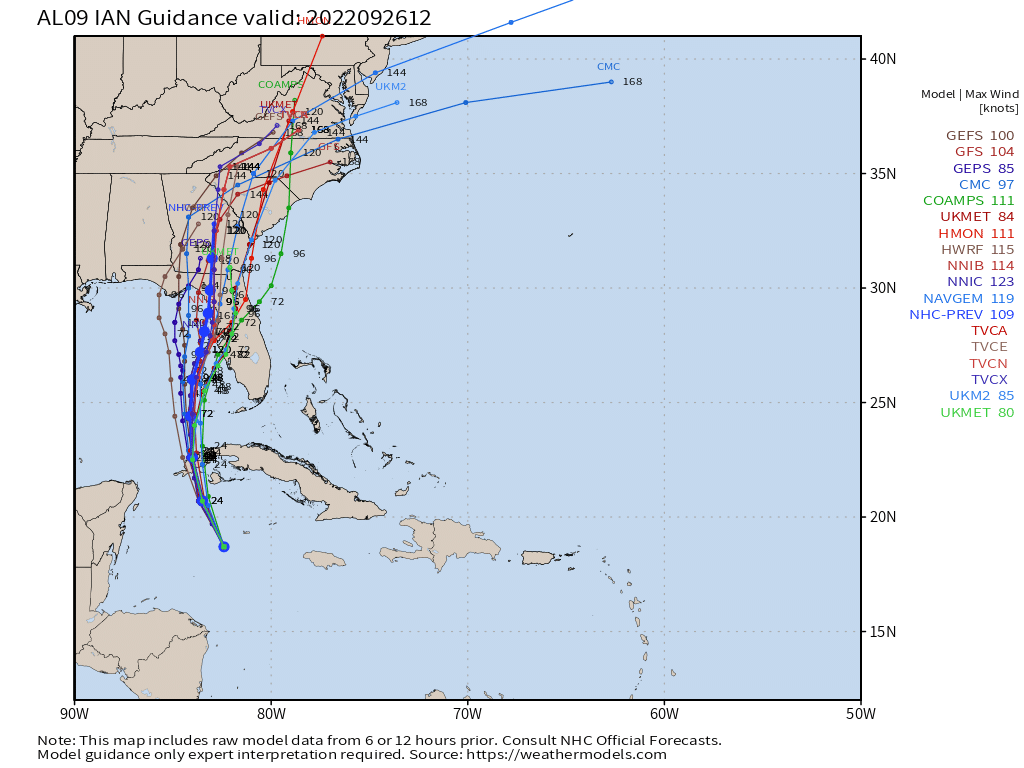 Hurricane Ian: Uncertainty and Impacts | Weather.us Blog