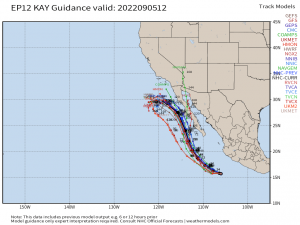 Hurricane Kay’s Track and Impacts Expected